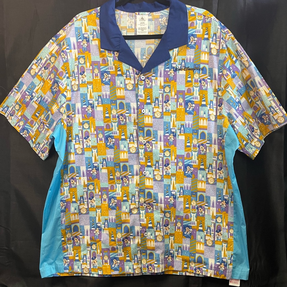 Men's 2XL Disneyworld 50th Anniversary Button down shirt NWT